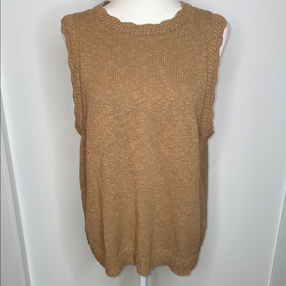 J. Crew Tan Sleeveless Sweater